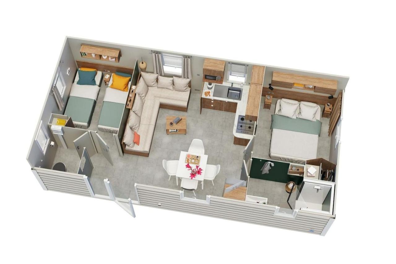 Mobile-Home Dans Camping 4 Etoiles Condrieu Kültér fotó